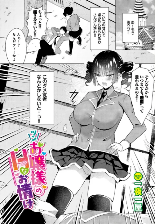 【エロ】ツンお嬢様のHなお情け(単話)/作者(一夜一屋 コミックバベル編集部) 試し読みサンプル 2ページ目
