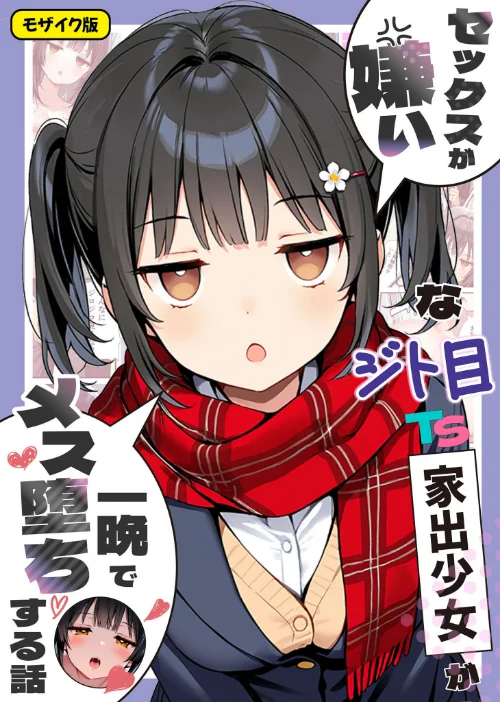 【エロ】セックスが嫌いなジト目TS家出少女が一晩でメス堕ちする話 モザイク版/作者（悪魔ほろほろ あいラビ） 試し読みサンプル 2ページ目