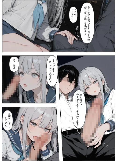 【エロ】家出少女を拾ったら（単話）【モザイク版】（単話）/作者（かまあげ館） 試し読みサンプル 2ページ目