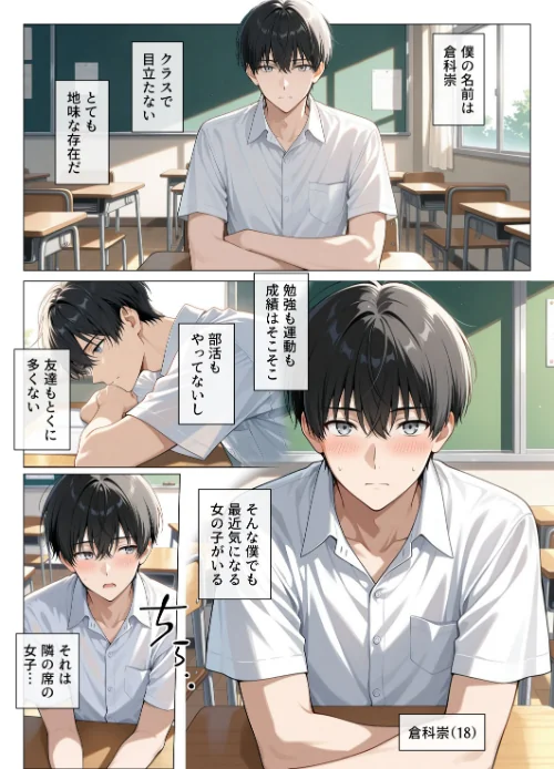 【エロ】恋愛漫画みたいに互いを意識してたら両想いと分かって性欲全開発情セックス【モザイク版】/作者(ちじょりーの) 試し読みサンプル 2ページ目