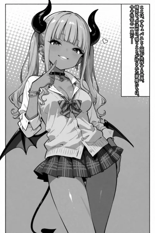 【エロ】メス〇〇淫魔のくせにナマイキだ！【棒消し修正版】（単話）/作者（愛罠） 試し読みサンプル 2ページ目