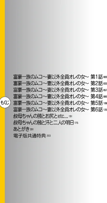 【エロ】富豪一族のムコ〜妻以外全員オレの女〜【電子特装版】/作者（江森うき） 試し読みサンプル 4ページ目