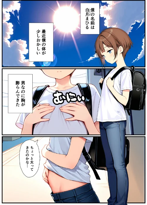 【エロ】子宮誕生〜女の子になった体でセックスに溺れる学校生活〜【モザイク版】/作者（悪魔ほろほろ） 試し読みサンプル 2ページ目